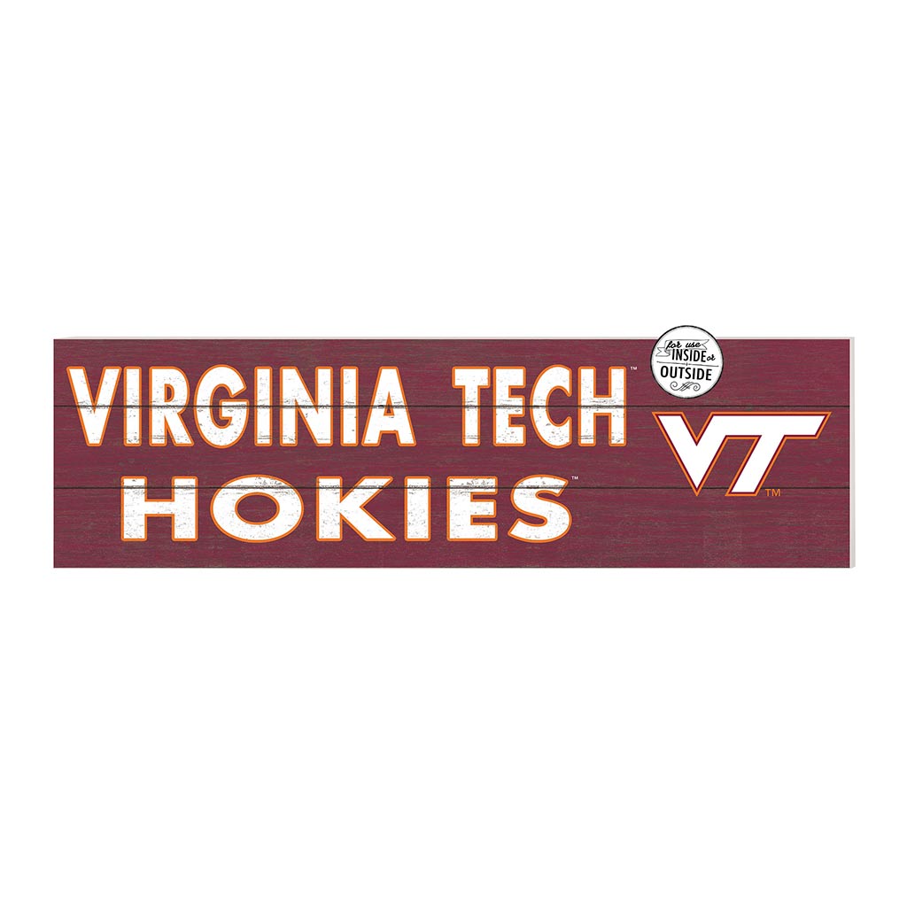 35x10 Indoor Outdoor Sign Colored Logo Virginia Tech Hokies