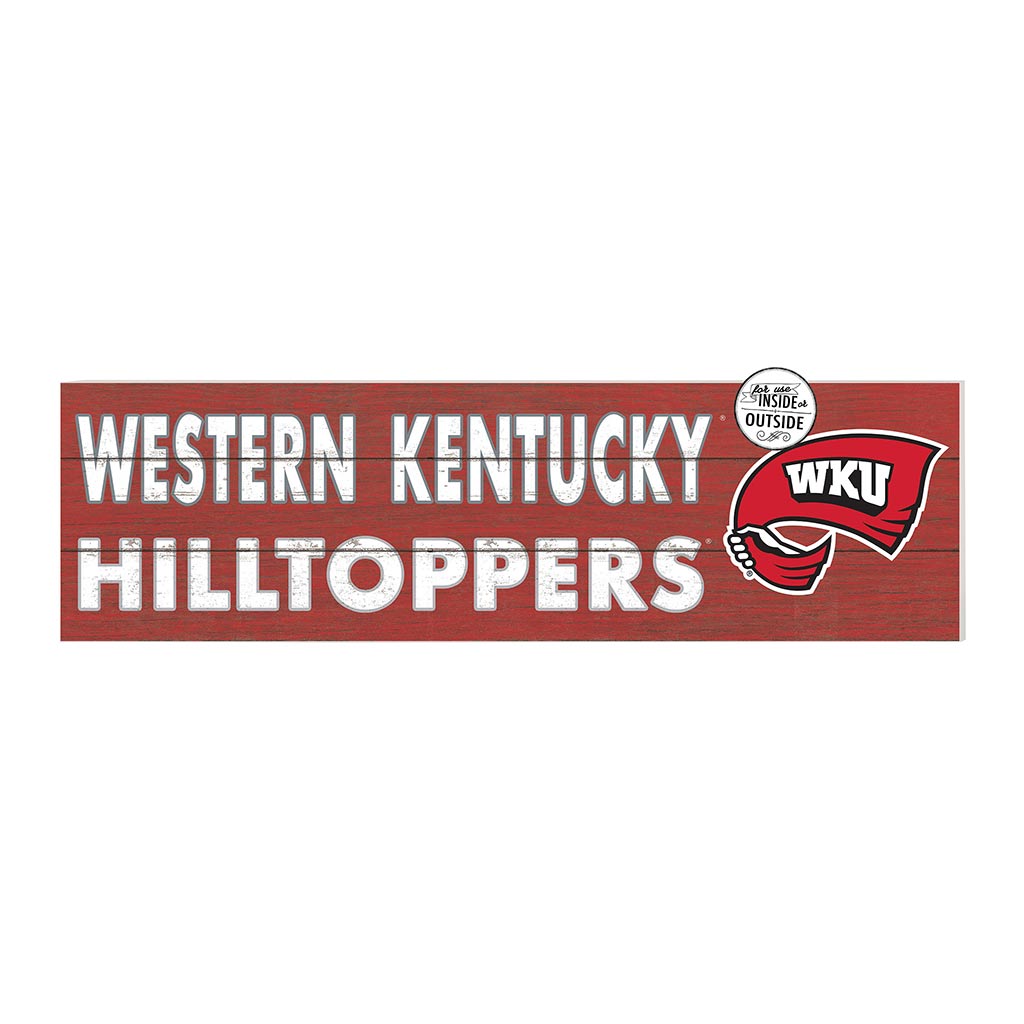 35x10 Indoor Outdoor Sign Colored Logo Western Kentucky Hilltoppers