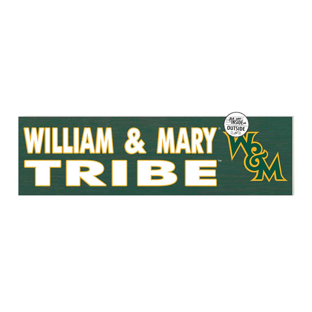 35x10 Indoor Outdoor Sign Colored Logo William and Mary Tribe