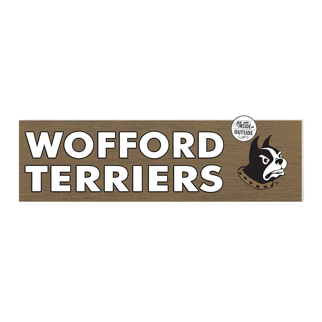 35x10 Indoor Outdoor Sign Colored Logo Wofford College Terriers