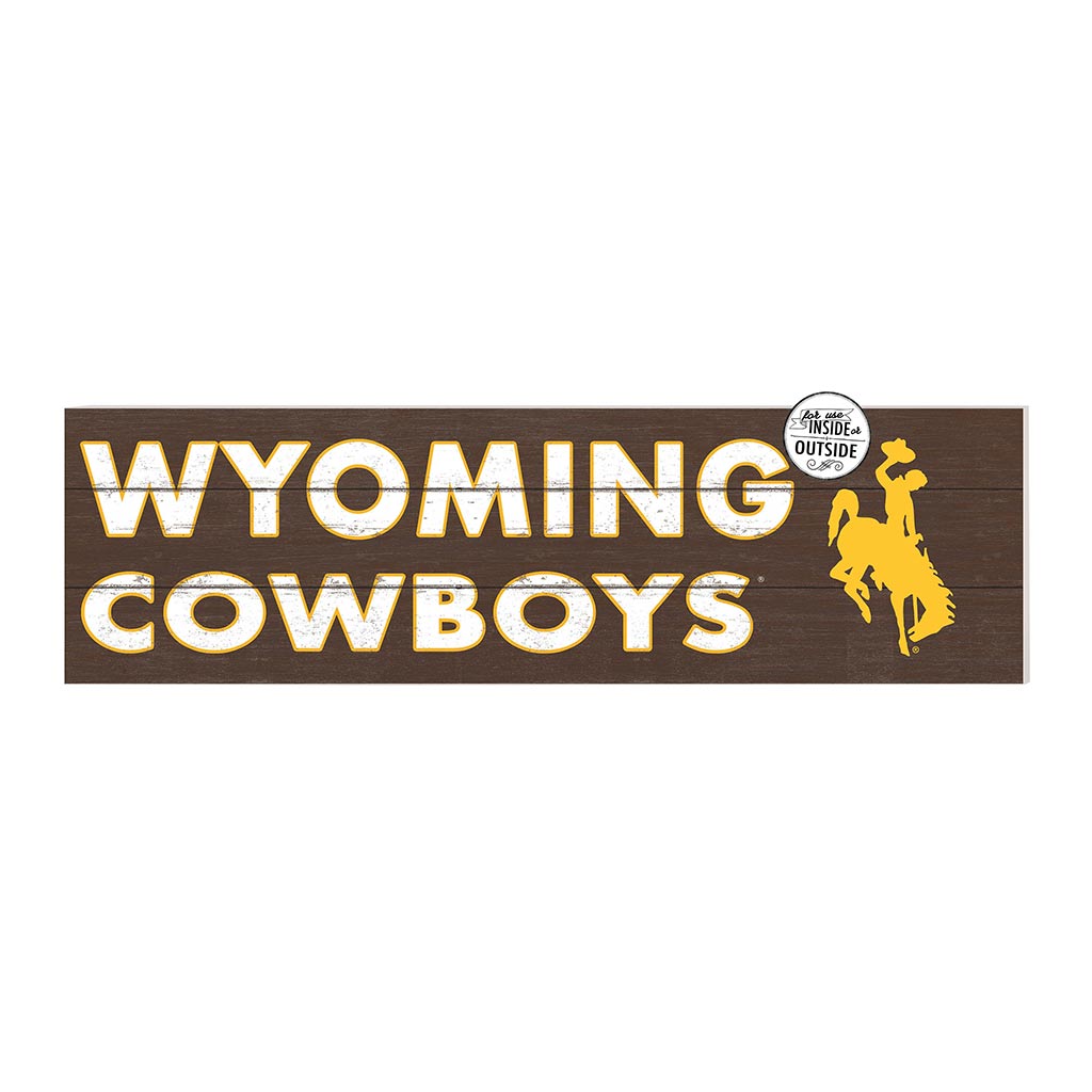 35x10 Indoor Outdoor Sign Colored Logo Wyoming Cowboys