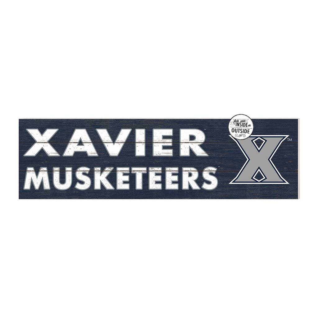 35x10 Indoor Outdoor Sign Colored Logo Xavier Ohio Musketeers