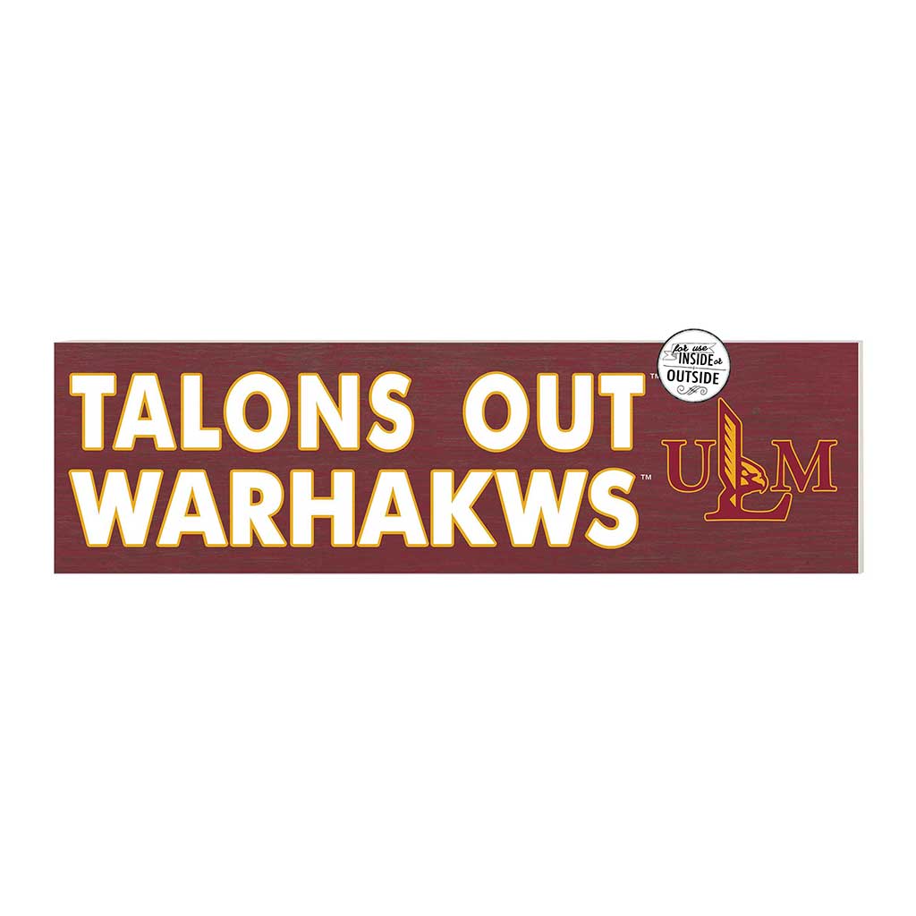 35x10 Indoor Outdoor Sign Colored Logo The University of Louisiana at Monroe Warhawks