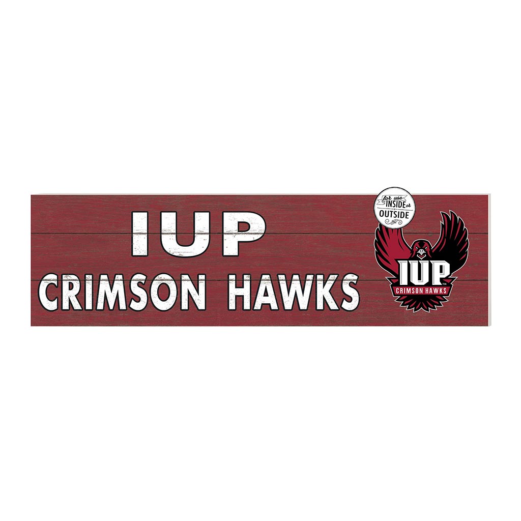 35x10 Indoor Outdoor Sign Colored Logo IN University of Pennsylvania Crimson Hawks