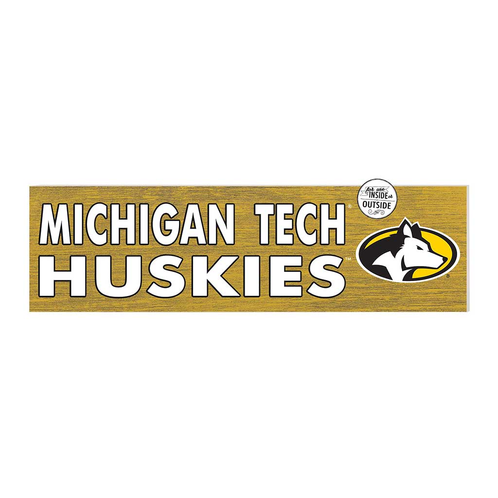 35x10 Indoor Outdoor Sign Colored Logo Michigan Tech University Huskies