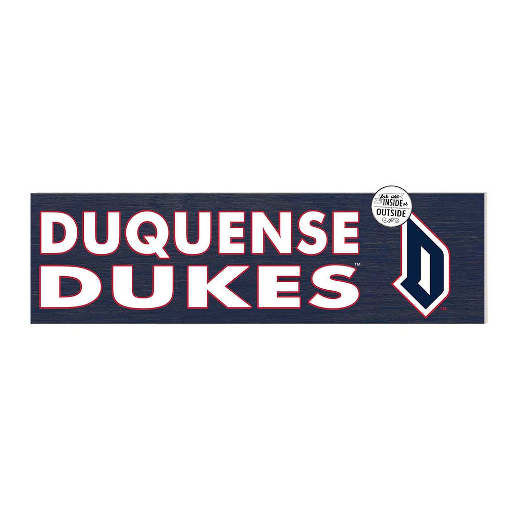 35x10 Indoor Outdoor Sign Colored Logo Duquesne Dukes