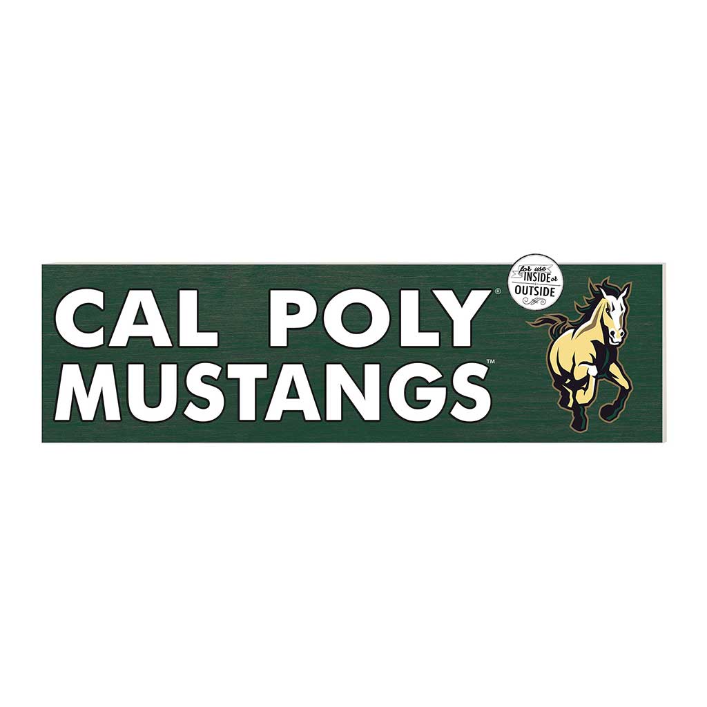 35x10 Indoor Outdoor Sign Colored Logo California Polytechnic State Mustangs