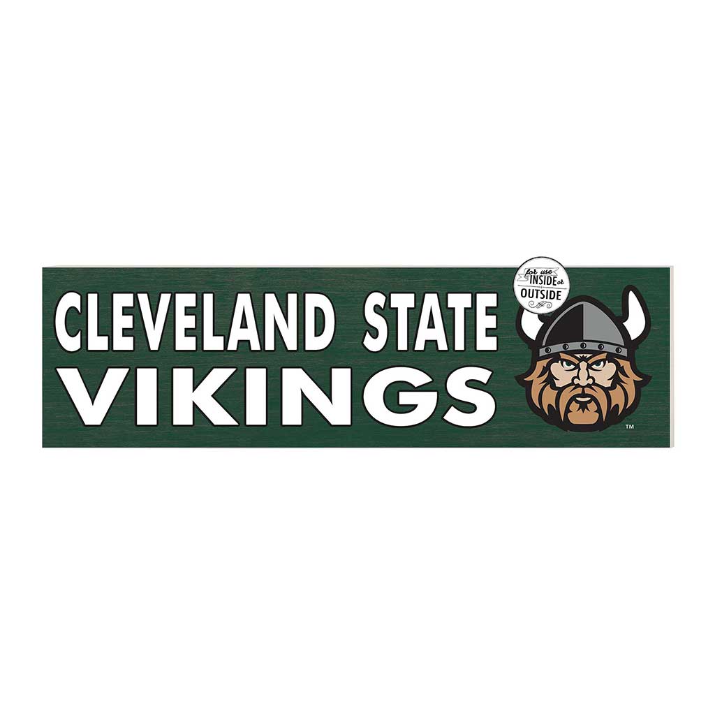 35x10 Indoor Outdoor Sign Colored Logo Cleveland State Vikings