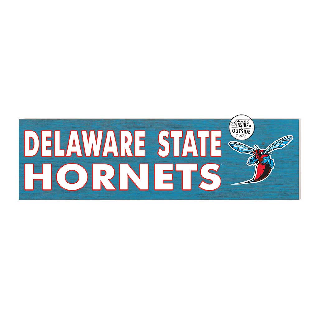 35x10 Indoor Outdoor Sign Colored Logo Delaware State Hornets