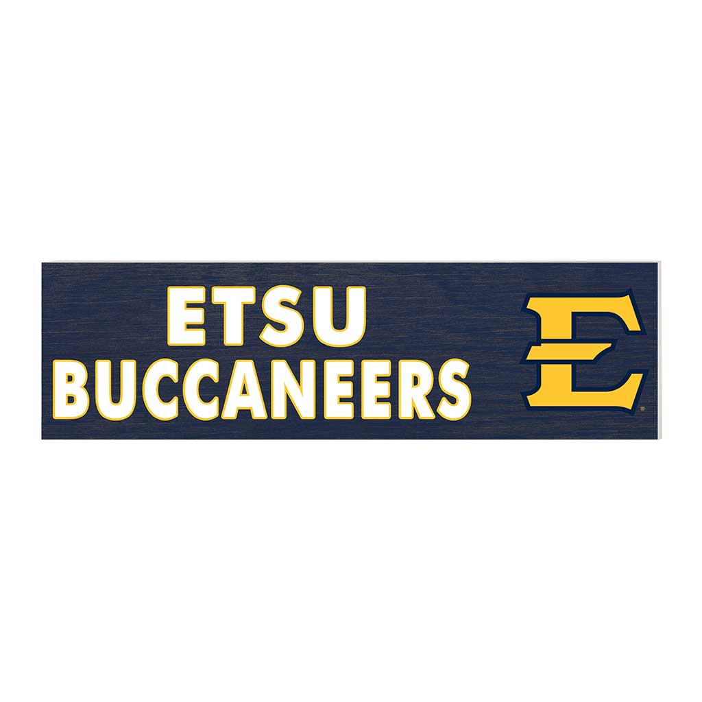 35x10 Indoor Outdoor Sign Colored Logo East Tennessee State Buccaneers