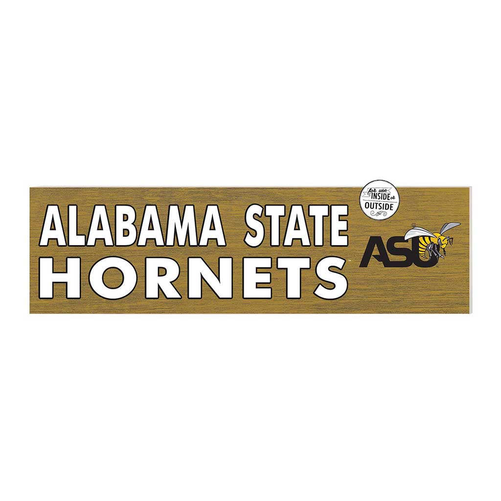35x10 Indoor Outdoor Sign Colored Logo Alabama State HORNETS