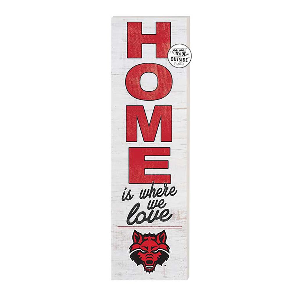 10x35 Indoor Outdoor Sign HOME Life Arkansas State Red Wolves