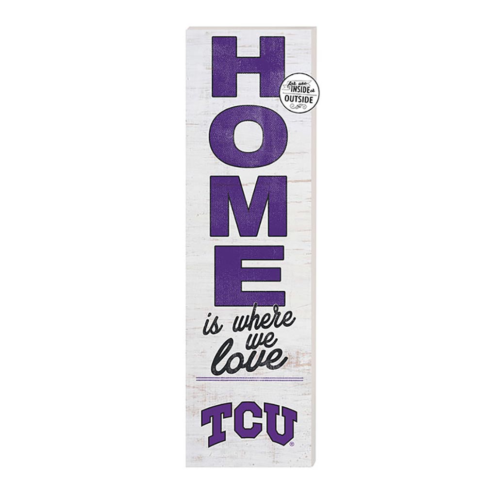 10x35 Indoor Outdoor Sign HOME Life Texas Christian Horned Frogs