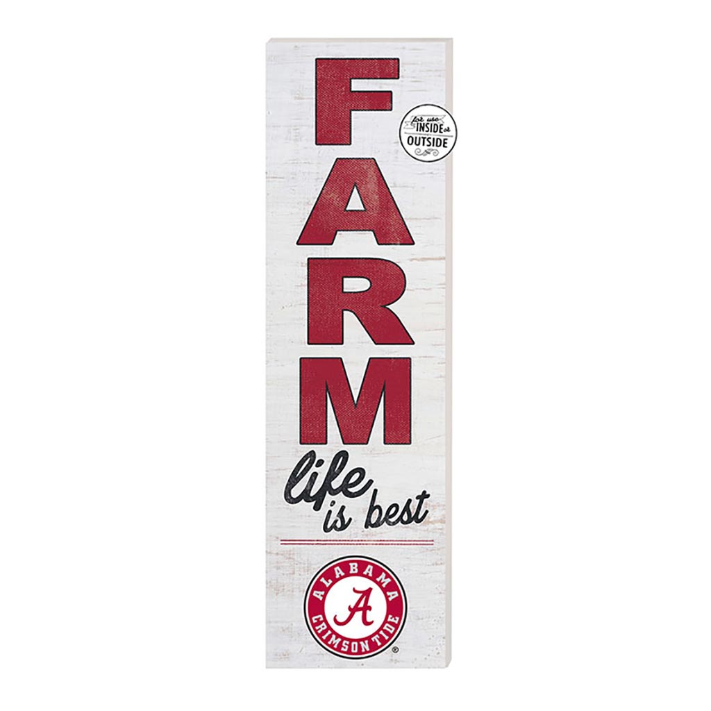 10x35 Indoor Outdoor Sign FARM Life Alabama Crimson Tide