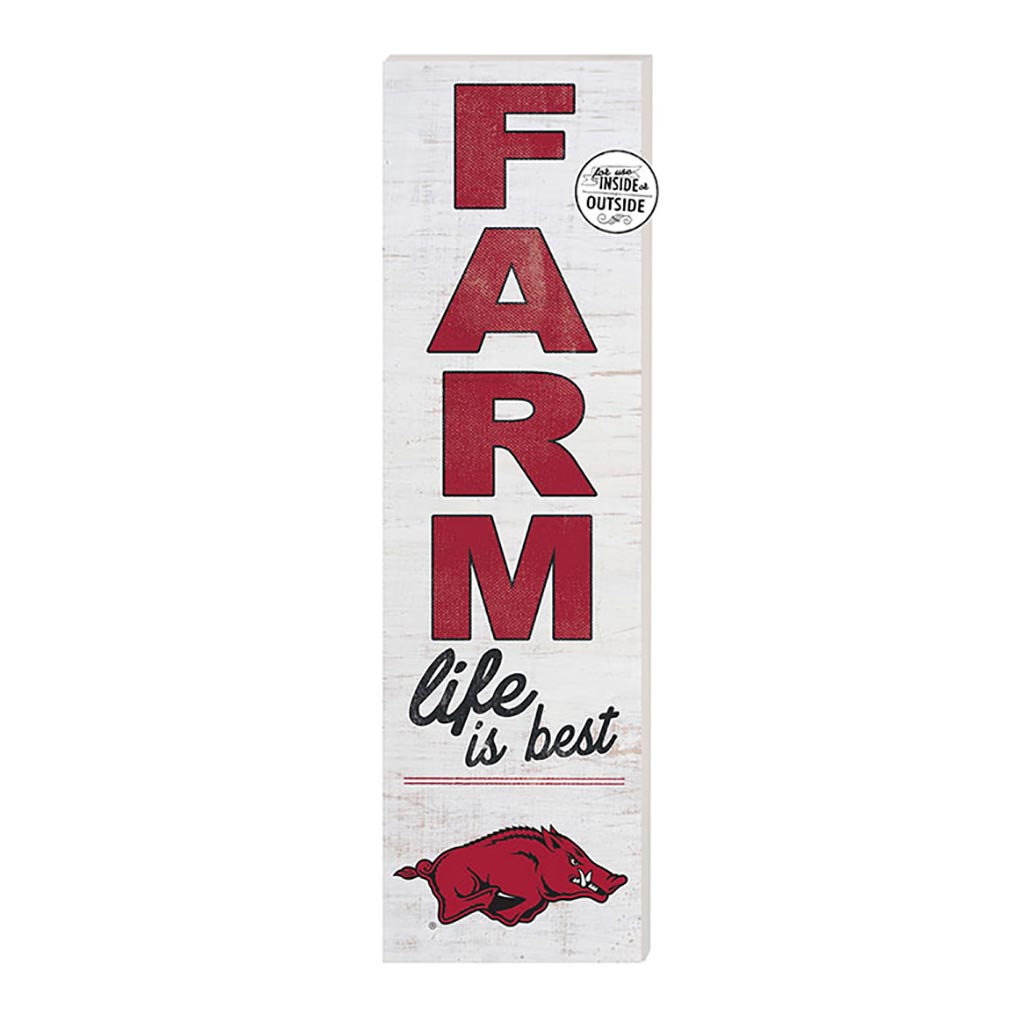 10x35 Indoor Outdoor Sign FARM Life Arkansas Razorbacks