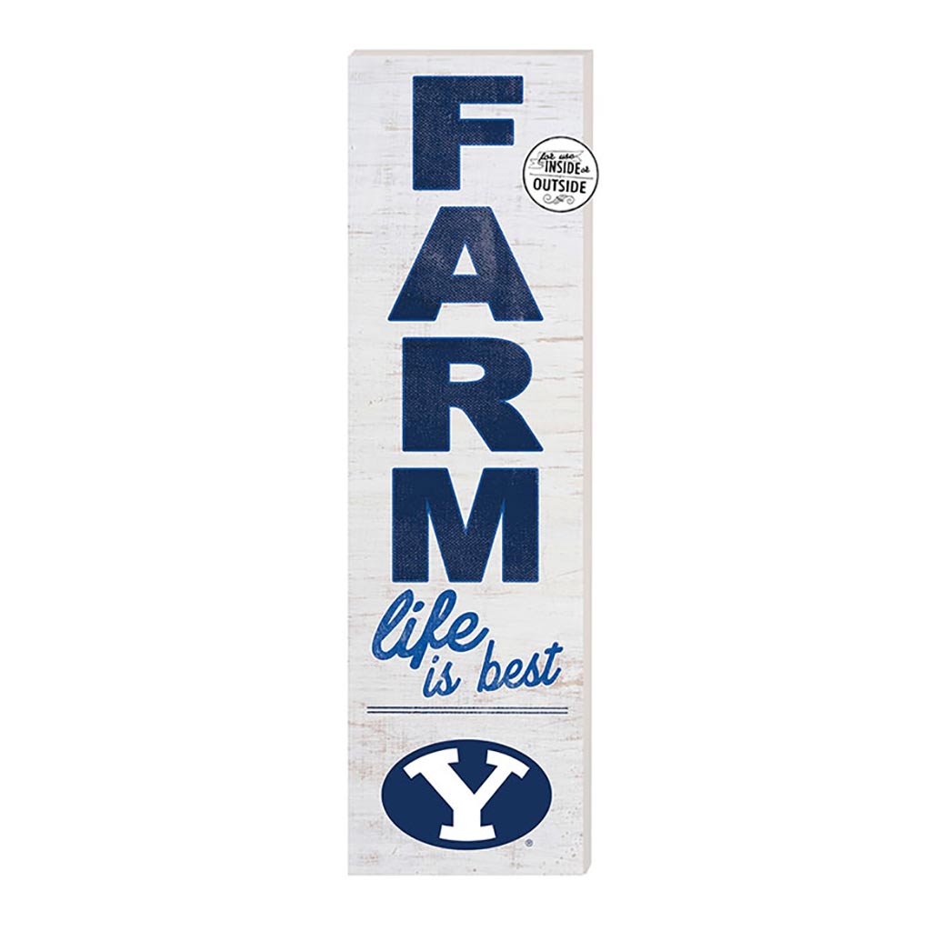 10x35 Indoor Outdoor Sign FARM Life Brigham Young Cougars