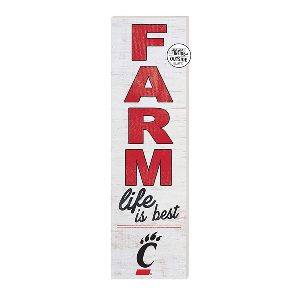 10x35 Indoor Outdoor Sign FARM Life Cincinnati Bearcats