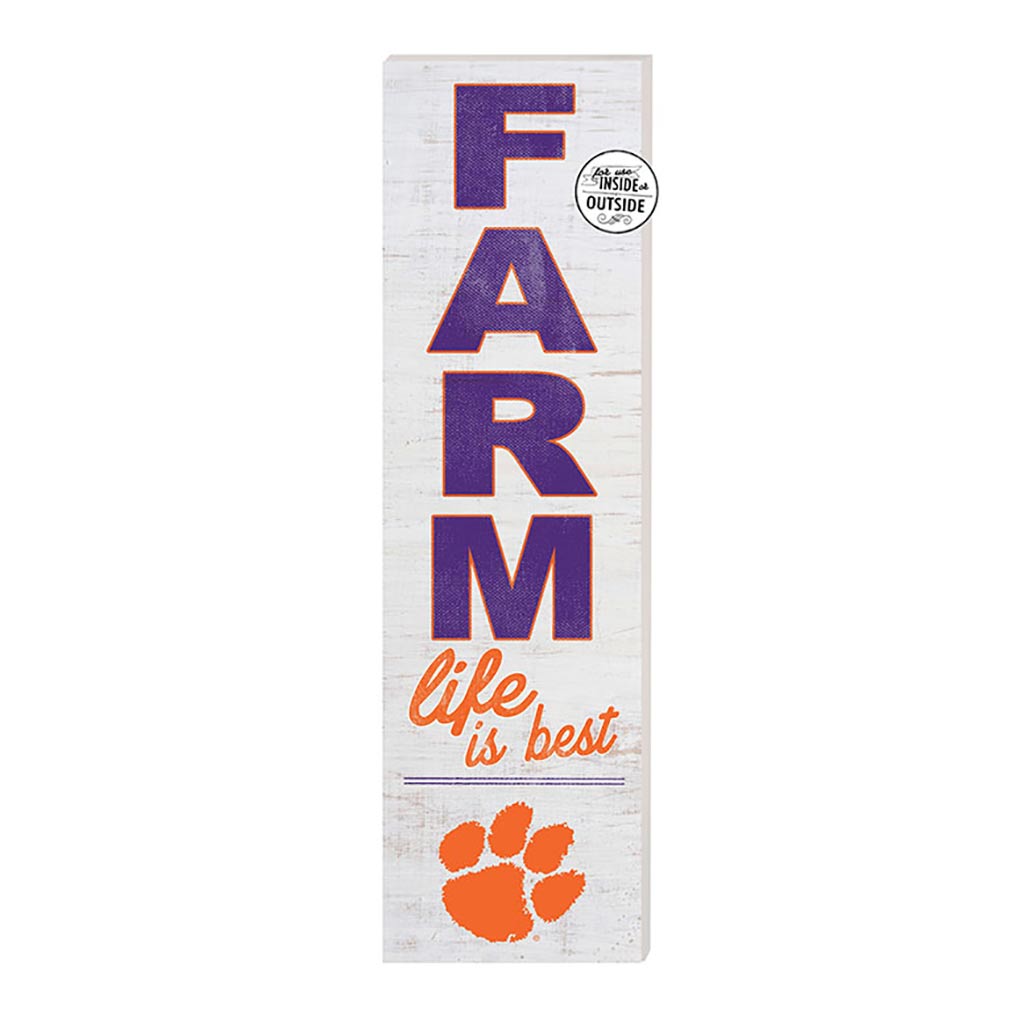 10x35 Indoor Outdoor Sign FARM Life Clemson Tigers