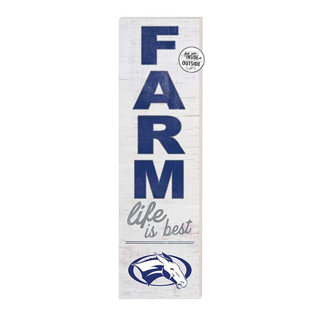 10x35 Indoor Outdoor Sign FARM Life Colby College White Mules