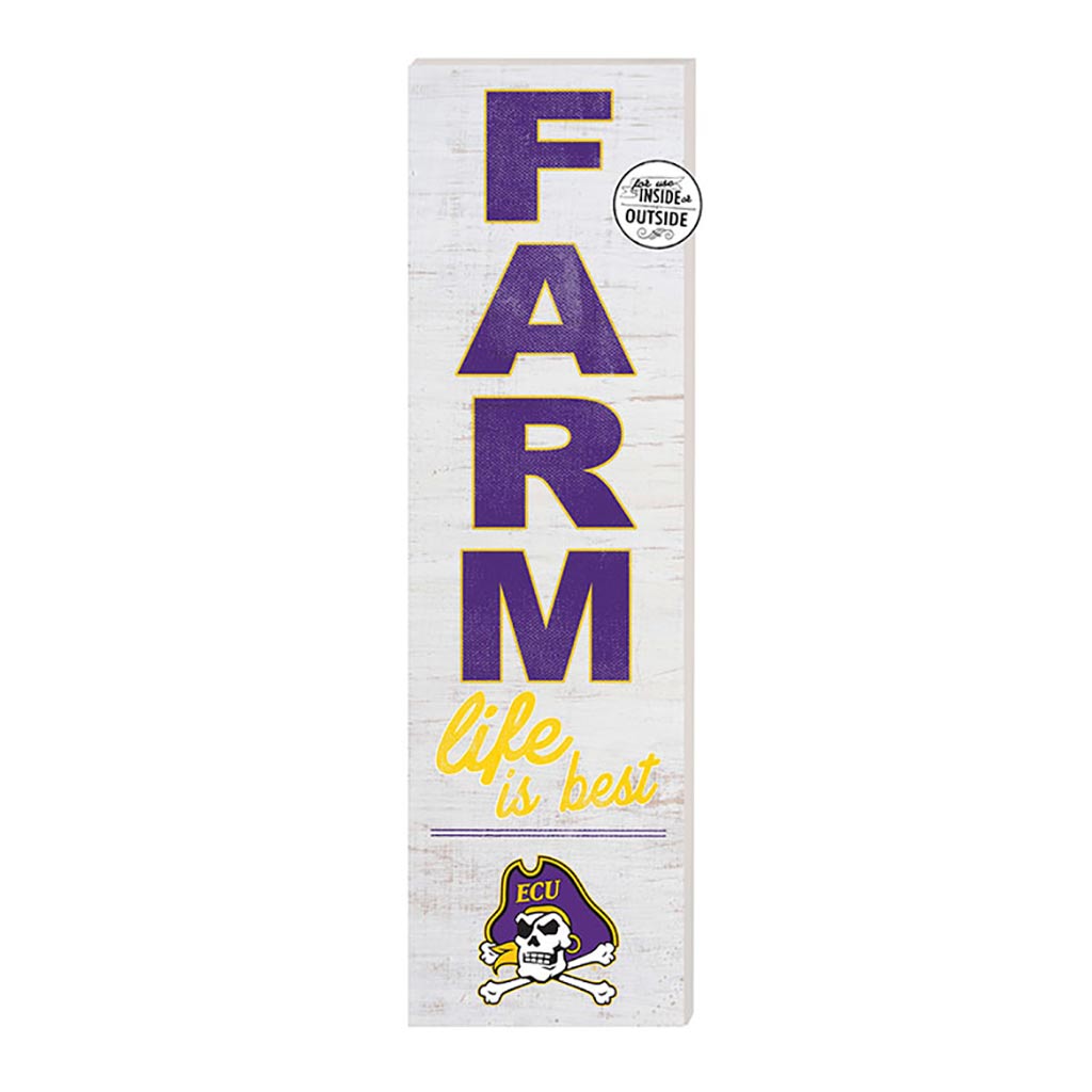 10x35 Indoor Outdoor Sign FARM Life East Carolina Pirates