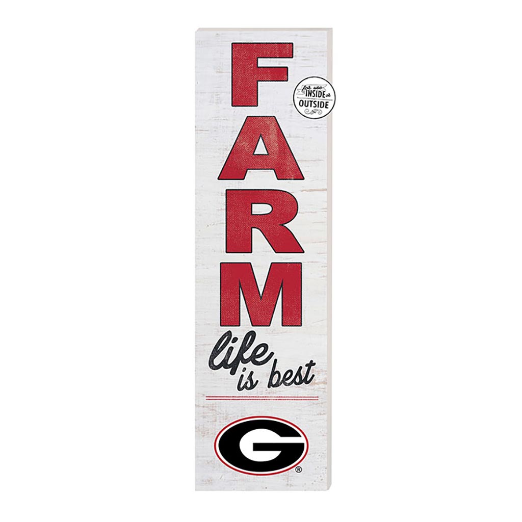 10x35 Indoor Outdoor Sign FARM Life Georgia Bulldogs