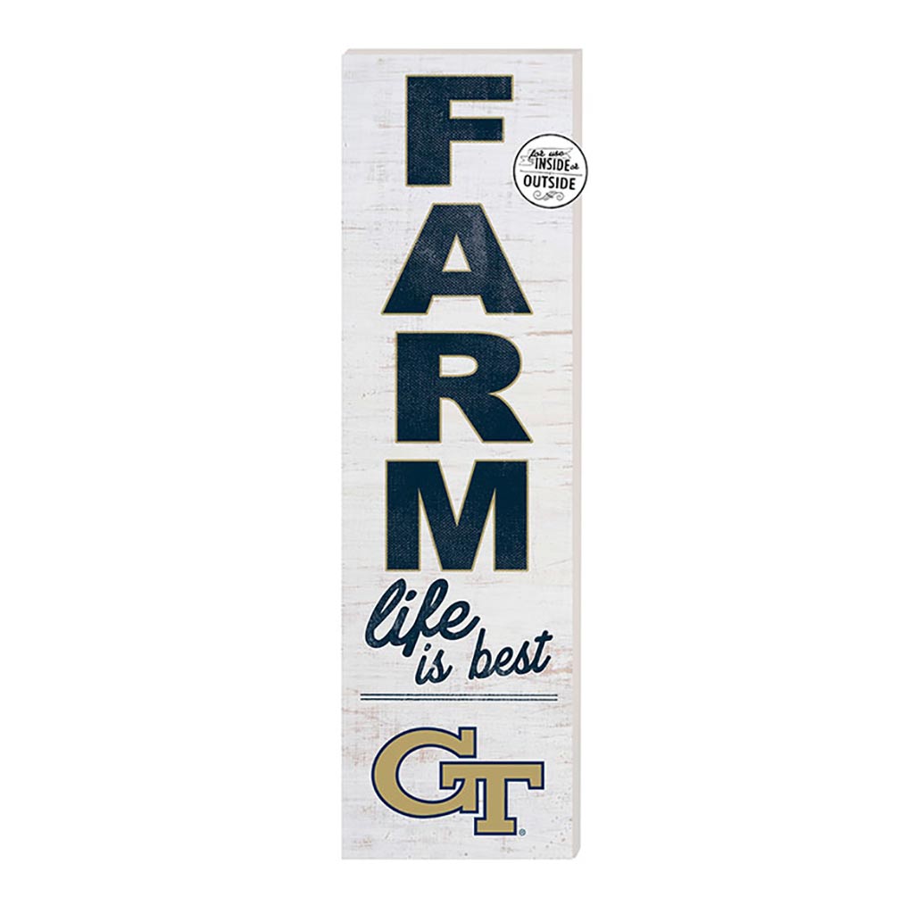 10x35 Indoor Outdoor Sign FARM Life Georgia Tech Yellow Jackets