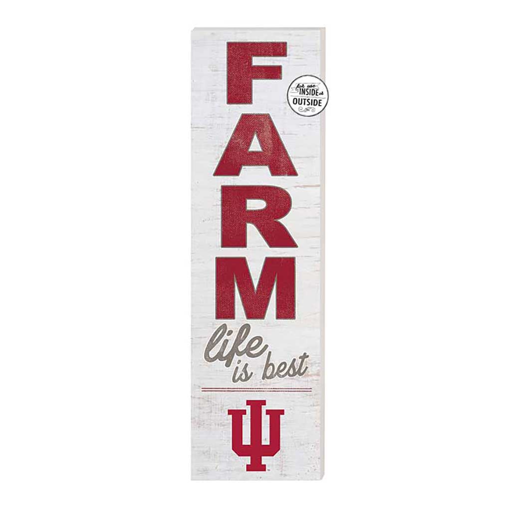 10x35 Indoor Outdoor Sign FARM Life Indiana Hoosiers