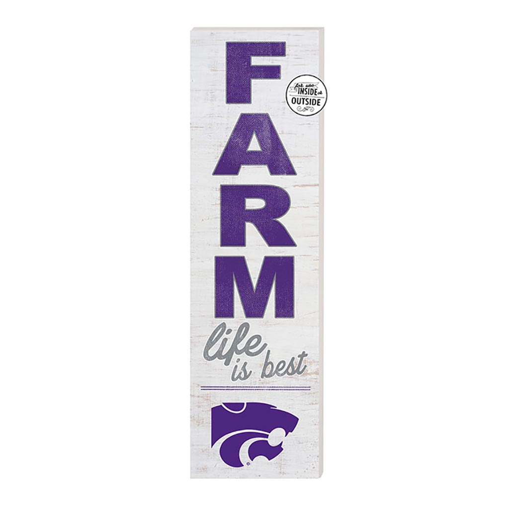 10x35 Indoor Outdoor Sign FARM Life Kansas State Wildcats