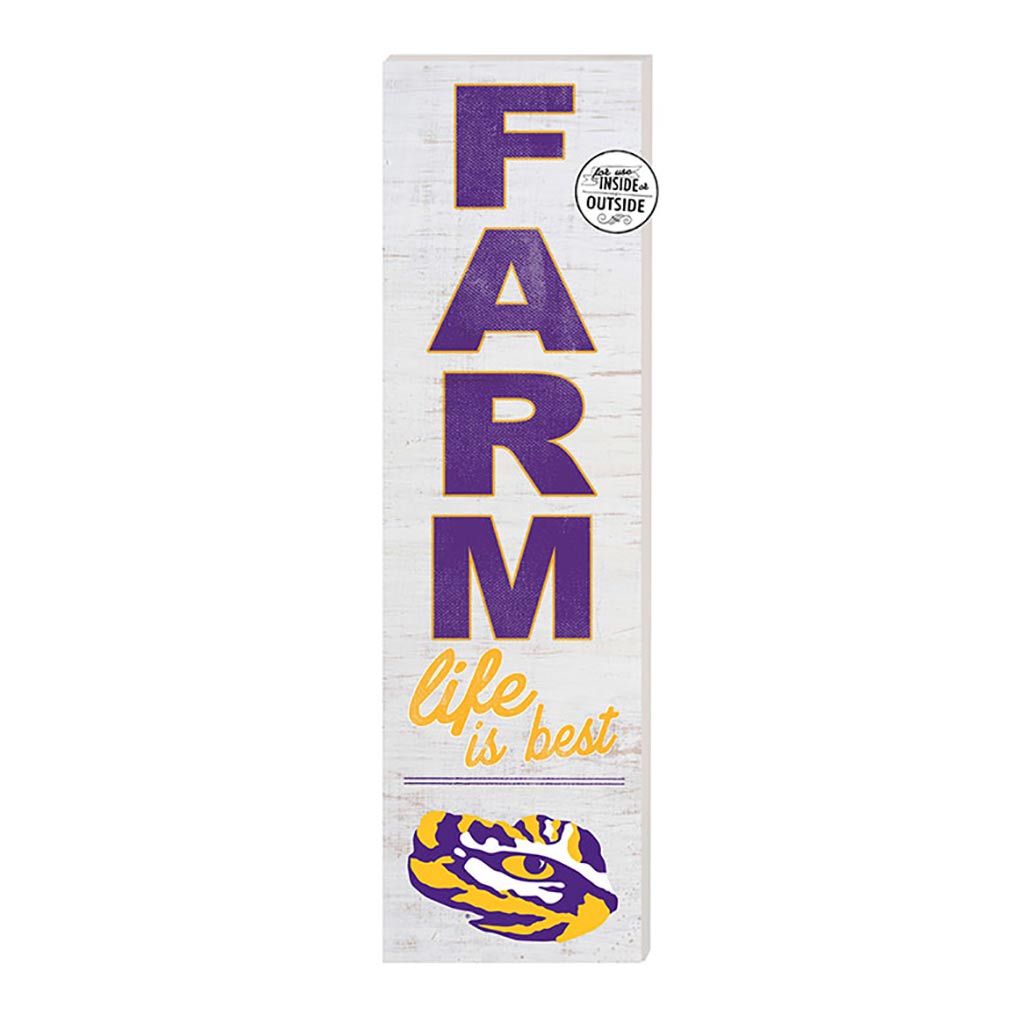 10x35 Indoor Outdoor Sign FARM Life LSU Fighting Tigers