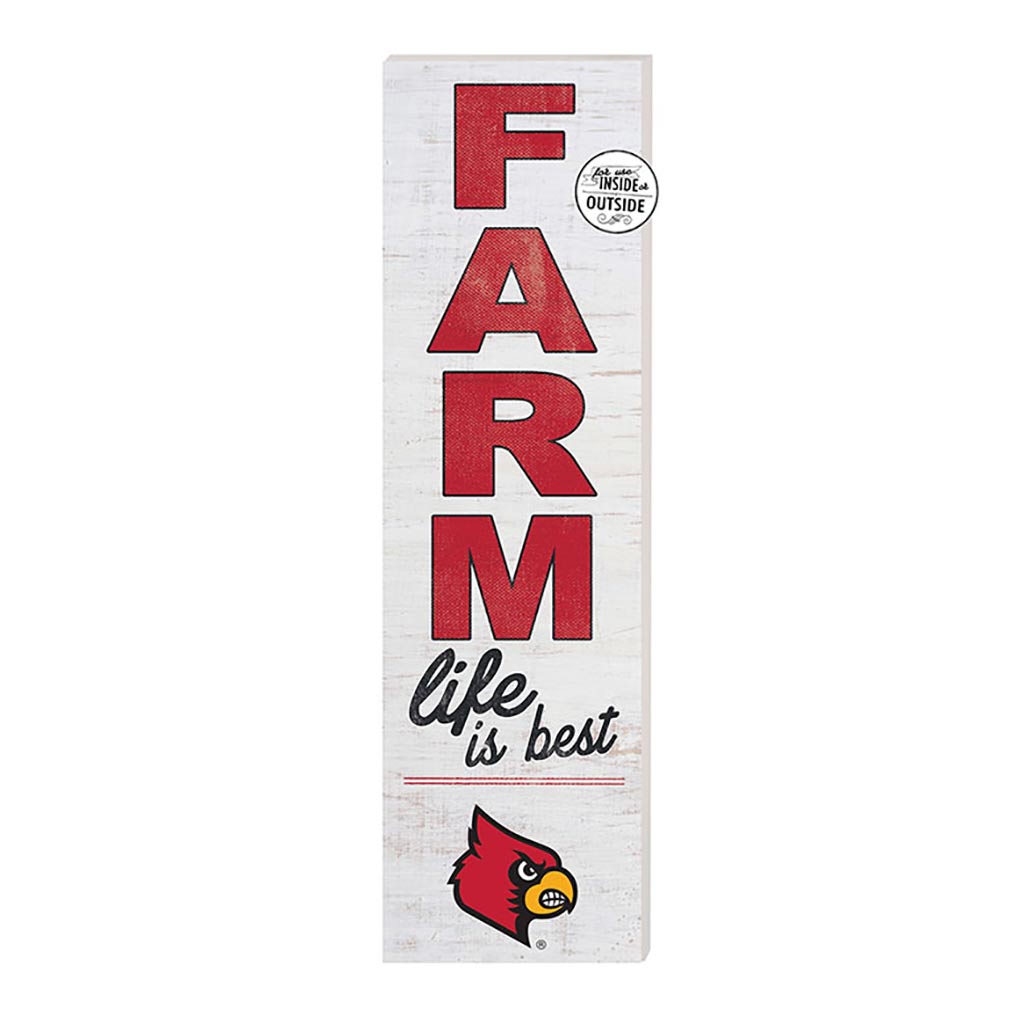 10x35 Indoor Outdoor Sign FARM Life Louisville Cardinals