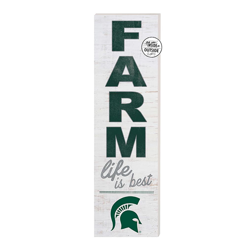 10x35 Indoor Outdoor Sign FARM Life Michigan State Spartans