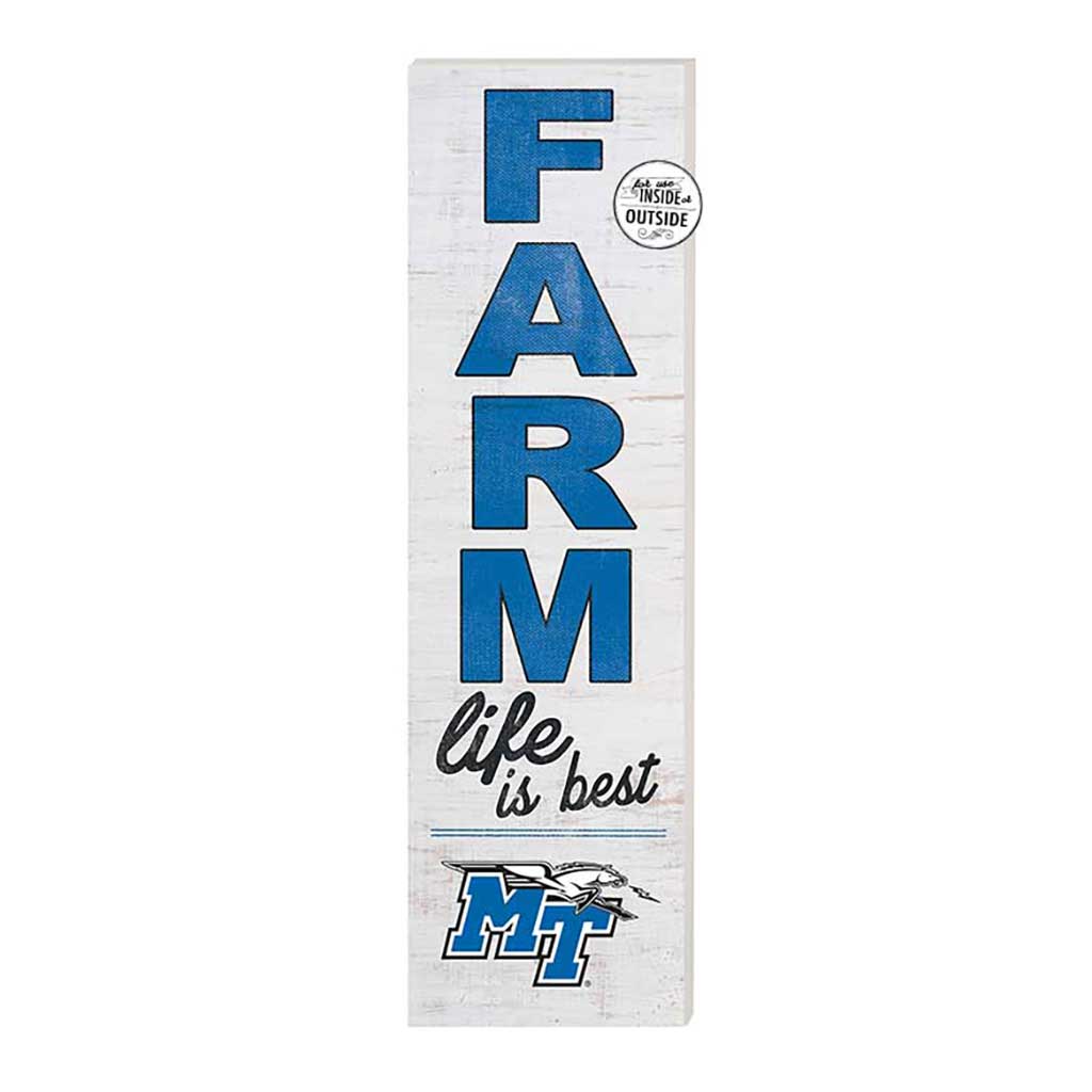 10x35 Indoor Outdoor Sign FARM Life Middle Tennessee State Blue Raiders