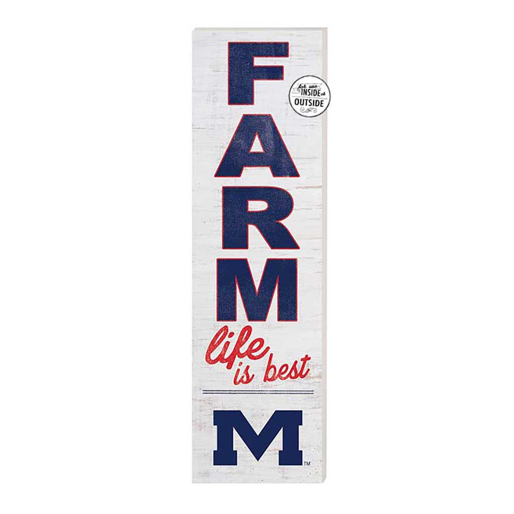 10x35 Indoor Outdoor Sign FARM Life Mississippi Rebels