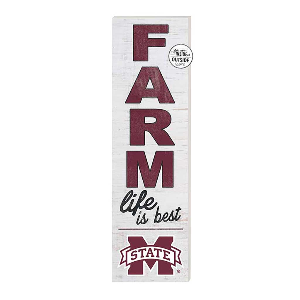 10x35 Indoor Outdoor Sign FARM Life Mississippi State Bulldogs