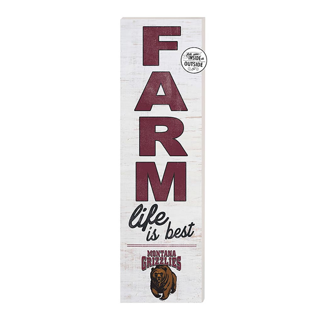 10x35 Indoor Outdoor Sign FARM Life Montana Grizzlies