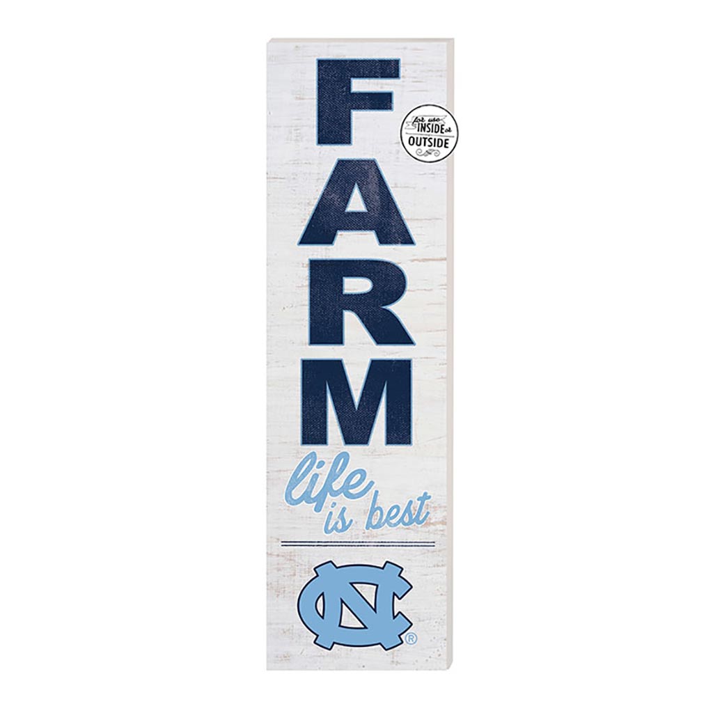 10x35 Indoor Outdoor Sign FARM Life North Carolina (Chapel Hill) Tar Heels