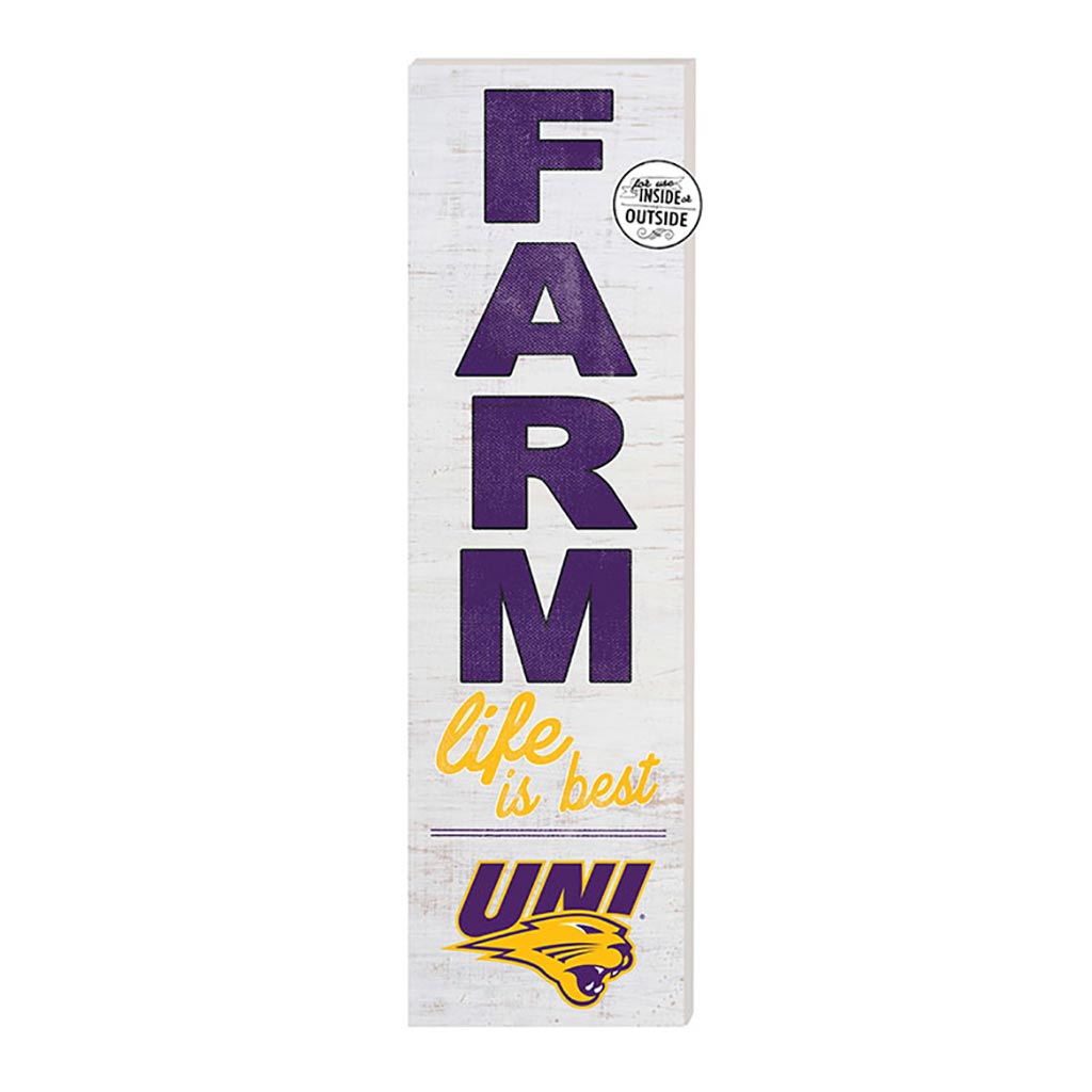 10x35 Indoor Outdoor Sign FARM Life Northern Iowa Panthers