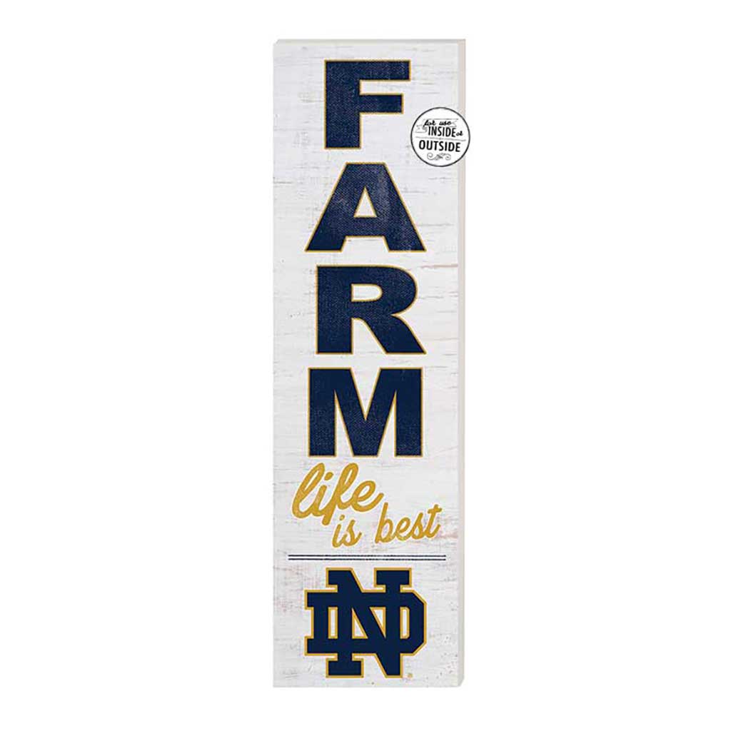 10x35 Indoor Outdoor Sign FARM Life Notre Dame Fighting Irish