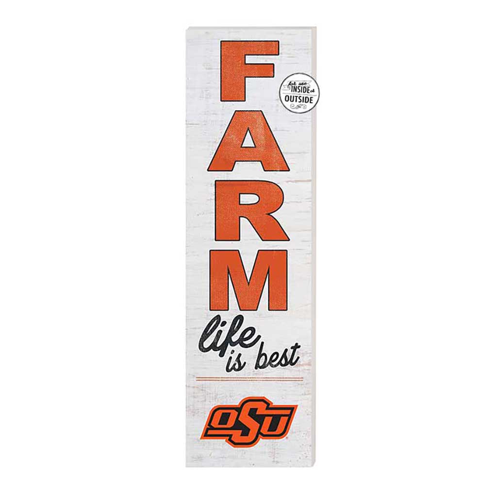 10x35 Indoor Outdoor Sign FARM Life Oklahoma State Cowboys