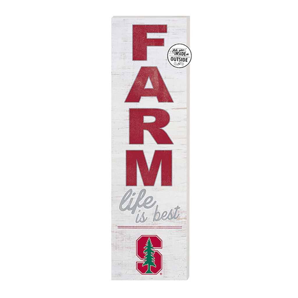 10x35 Indoor Outdoor Sign FARM Life Stanford Cardinal color