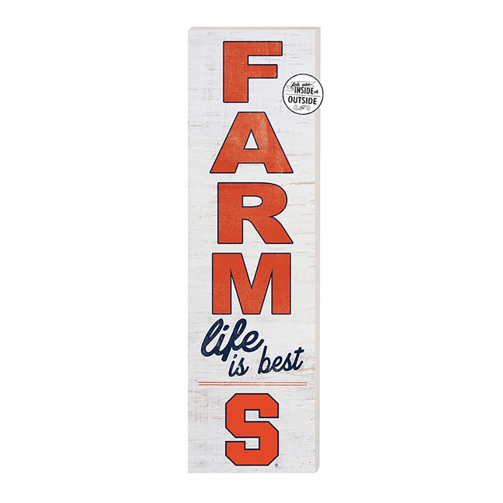 10x35 Indoor Outdoor Sign FARM Life Syracuse Orange