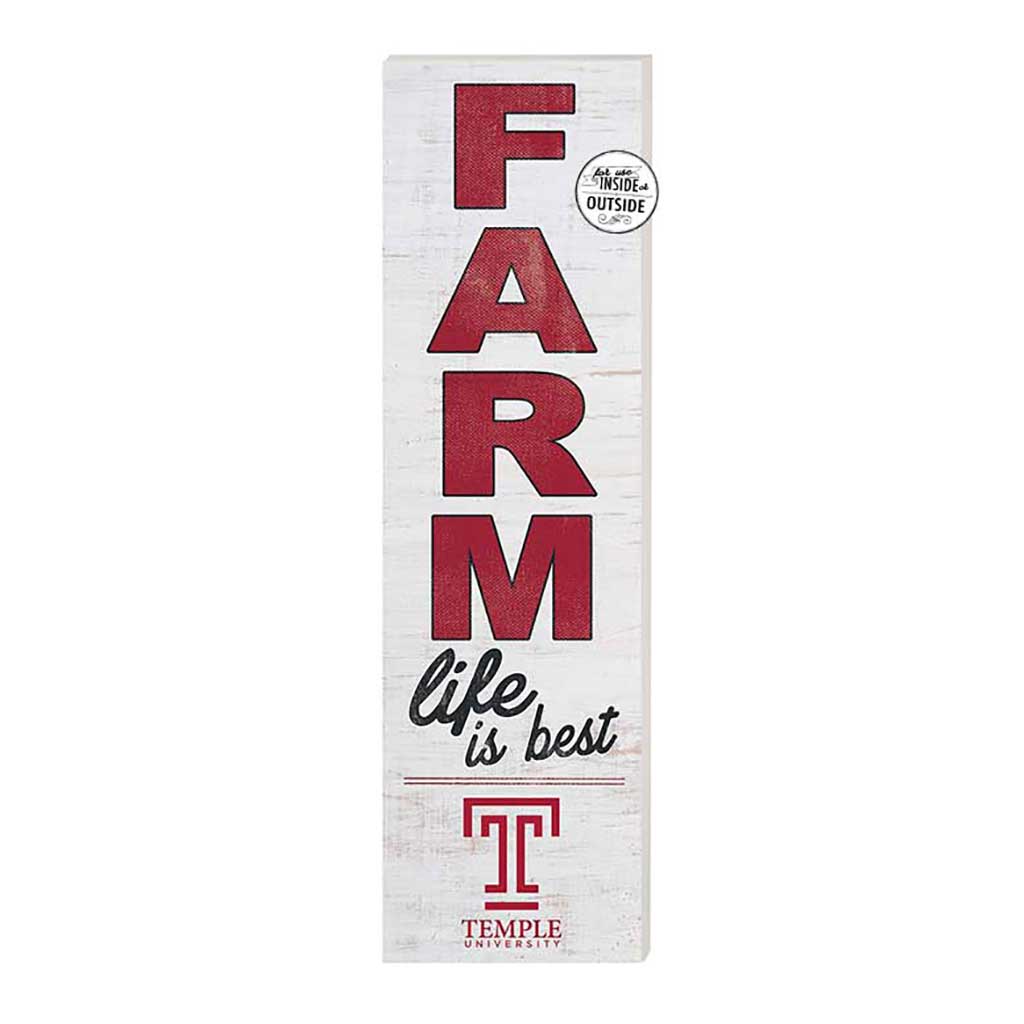 10x35 Indoor Outdoor Sign FARM Life Temple Owls