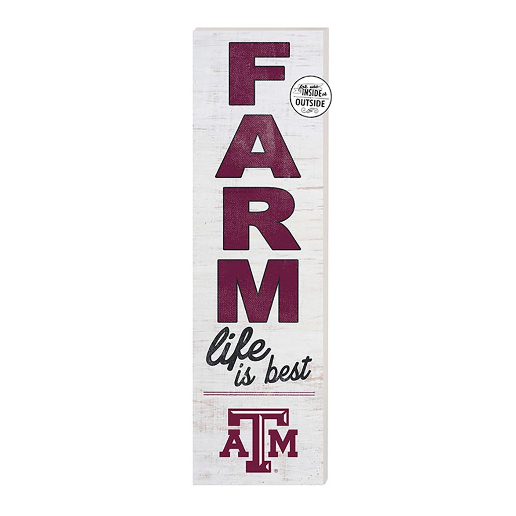 10x35 Indoor Outdoor Sign FARM Life Texas A&M Aggies