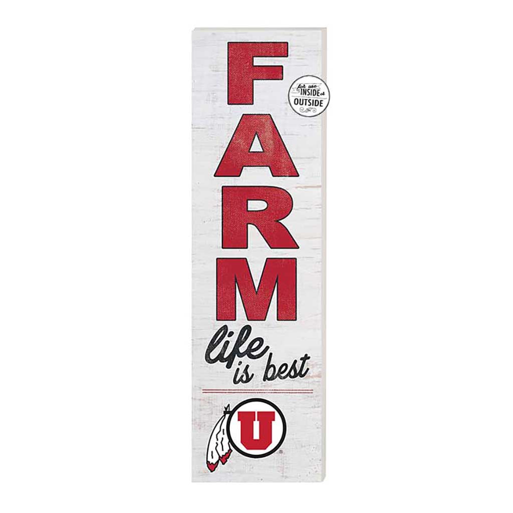 10x35 Indoor Outdoor Sign FARM Life Utah Running Utes