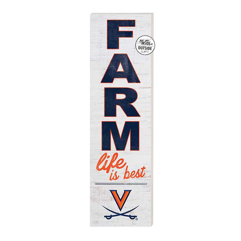 10x35 Indoor Outdoor Sign FARM Life Virginia Cavaliers