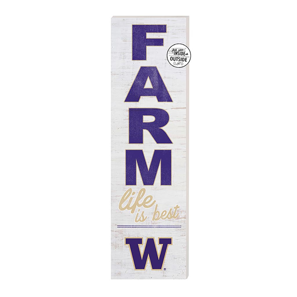 10x35 Indoor Outdoor Sign FARM Life Washington Huskies