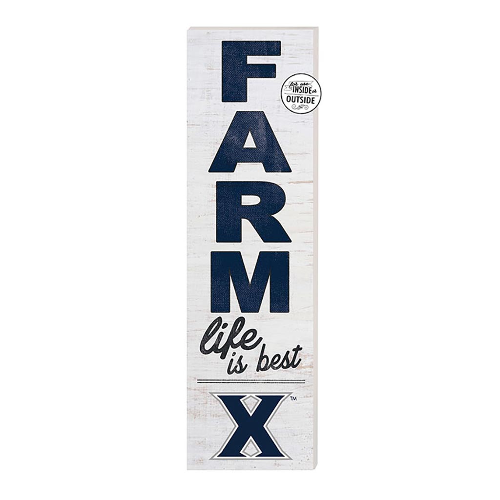 10x35 Indoor Outdoor Sign FARM Life Xavier Ohio Musketeers