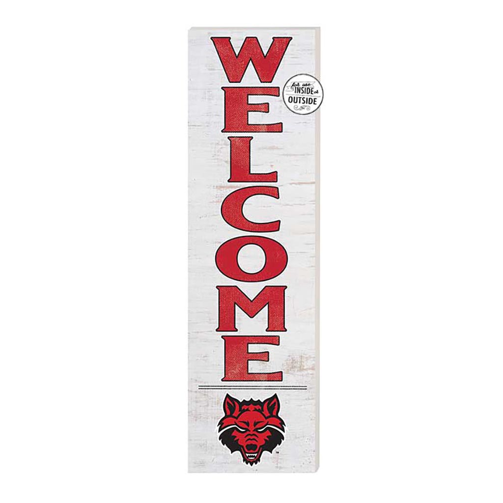 10x35 Indoor Outdoor Sign WELCOME Arkansas State Red Wolves