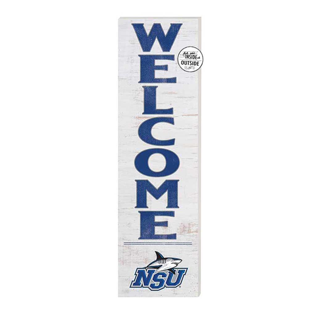 10x35 Indoor Outdoor Sign WELCOME Nova Southeastern University Sharks