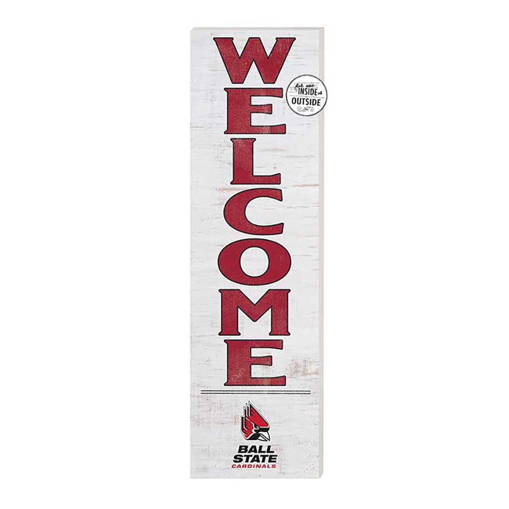 10x35 Indoor Outdoor Sign WELCOME Ball State Cardinals